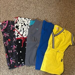 Women's Multicolor Scrub Tops Collection
